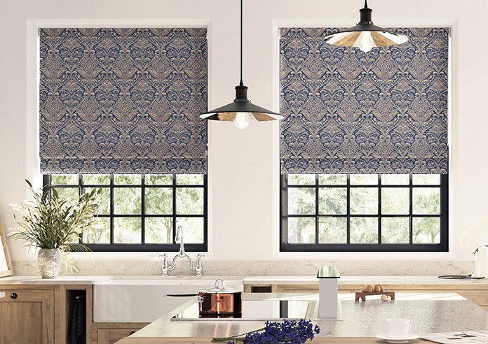 Hathaway, Indigo - Roman Blind - Image 3